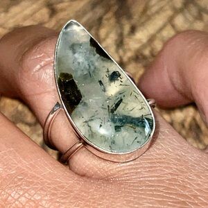 Prehnite Ring Size 8